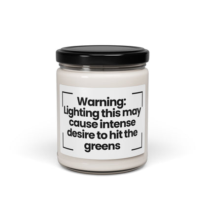 Golf-Themed Scented Soy Candle | Perfect Gift for Golf Lovers | 9oz  | Warning: Lighting this may cause intense desire to hit the greens
