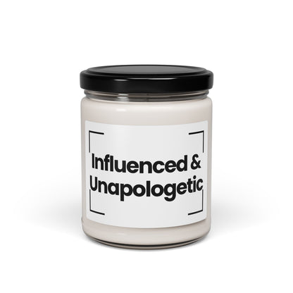 Social Media Inspired  Scented Soy Candle -Influenced & Unapologetic -9oz - Hand Poured - Vegan