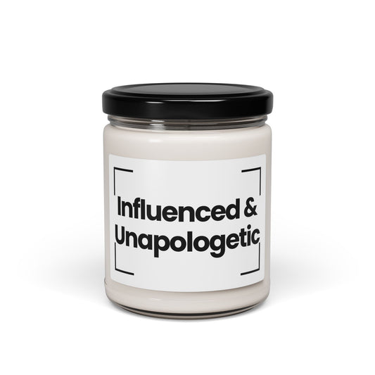 Social Media Inspired  Scented Soy Candle -Influenced & Unapologetic -9oz - Hand Poured - Vegan